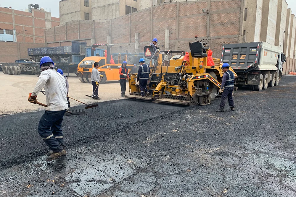 trabajos de asfaltado