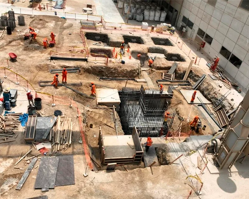 Construcción de obras civiles y desarrollo de infraestructura